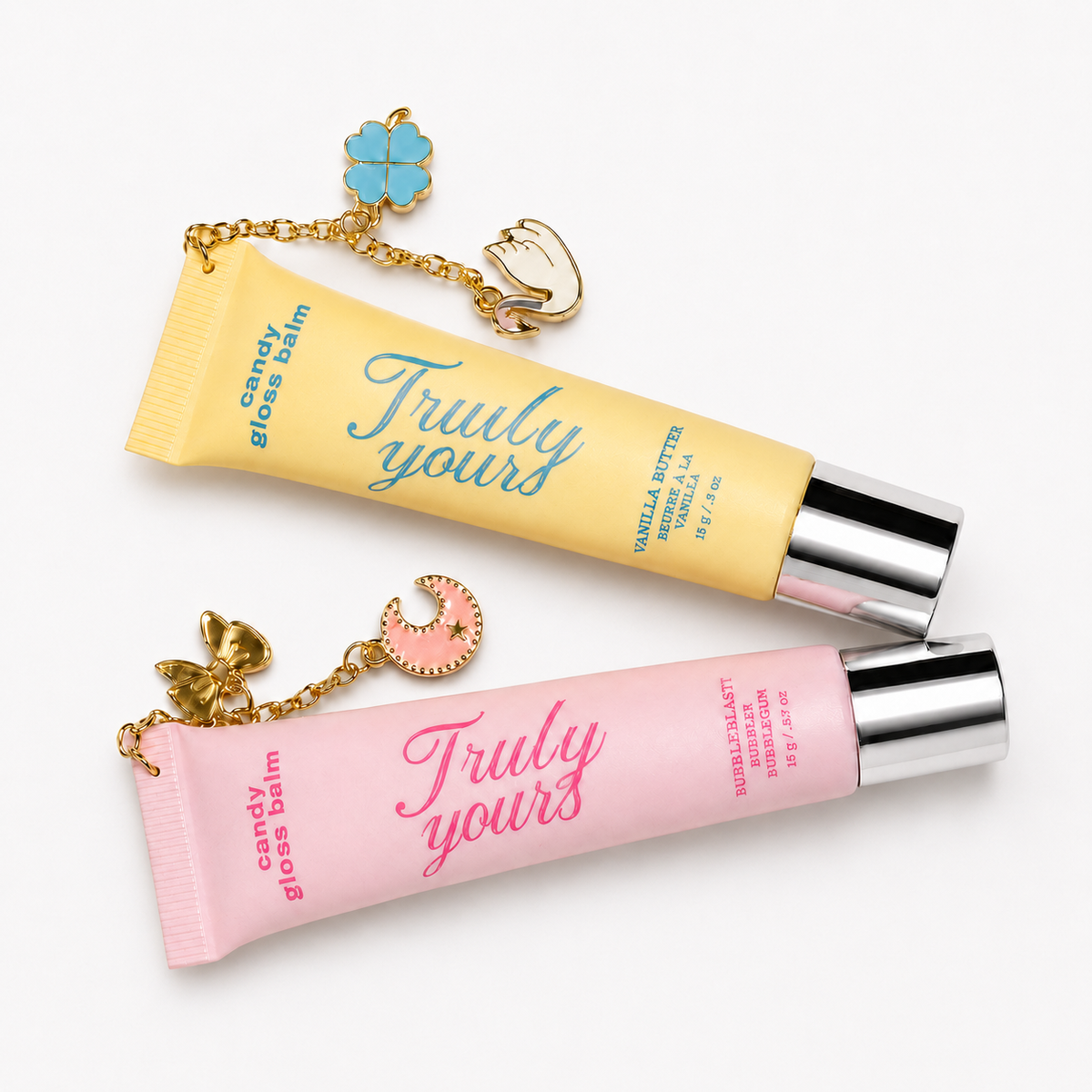 Candy Balm Set gift set with two candy-flavored lip balms by Truly Yours